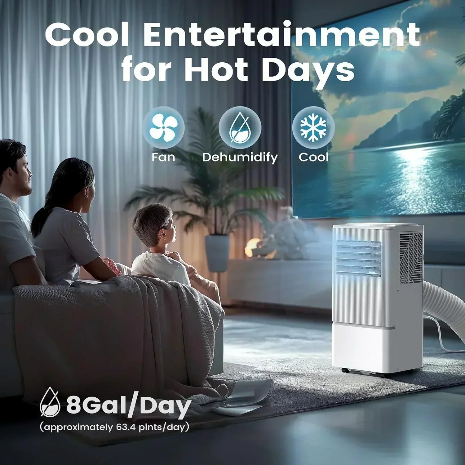 Air Choice Portable Air Conditioner 10000 BTU Air Conditioner Portable for Room Up to 450 Sq.Ft
