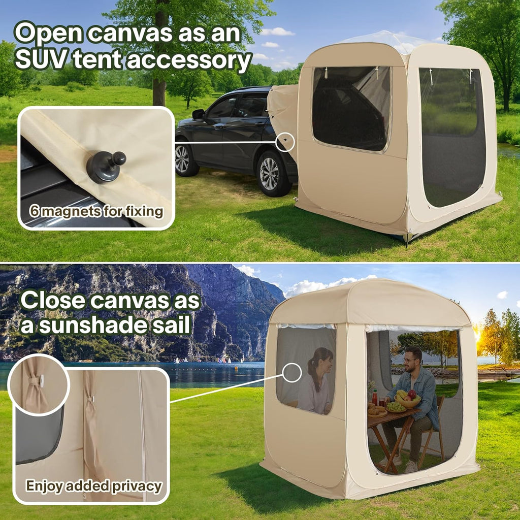Screen gazebo sleeps 6-10-15 people Igloo-style canopy tent mosquito net on the sides Perfect