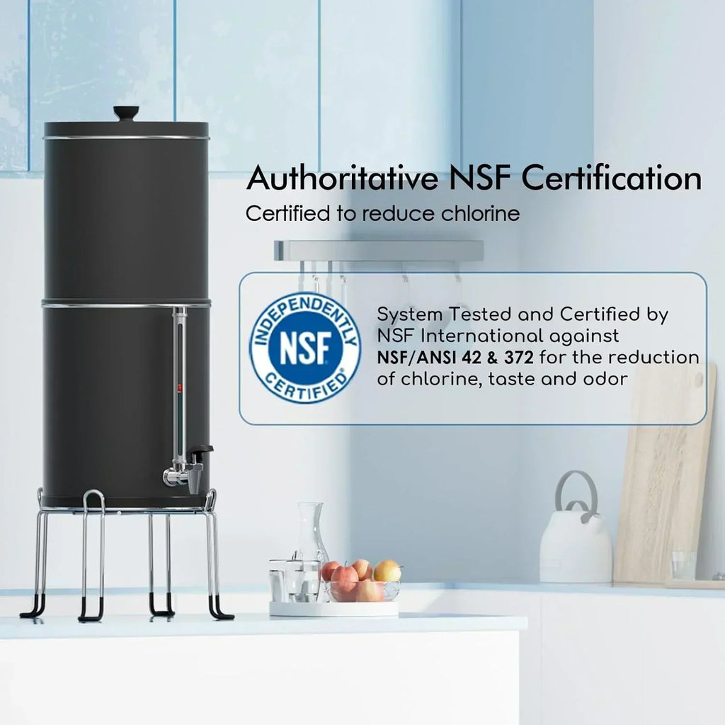 Purewell three-stage 0.01��m ultrafiltration gravity water filtration system 304