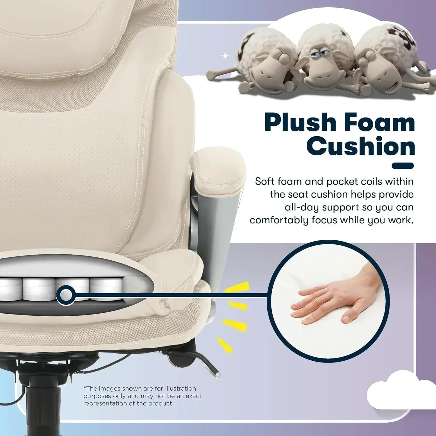 Executive office chair ergonomic computer desk and chair