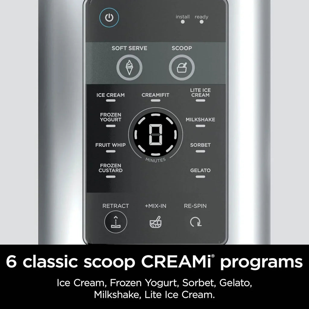 Ninja Swirl by CREAMi Ice Cream and Soft Serve Maker Frozen Yogurt Low Calories Program