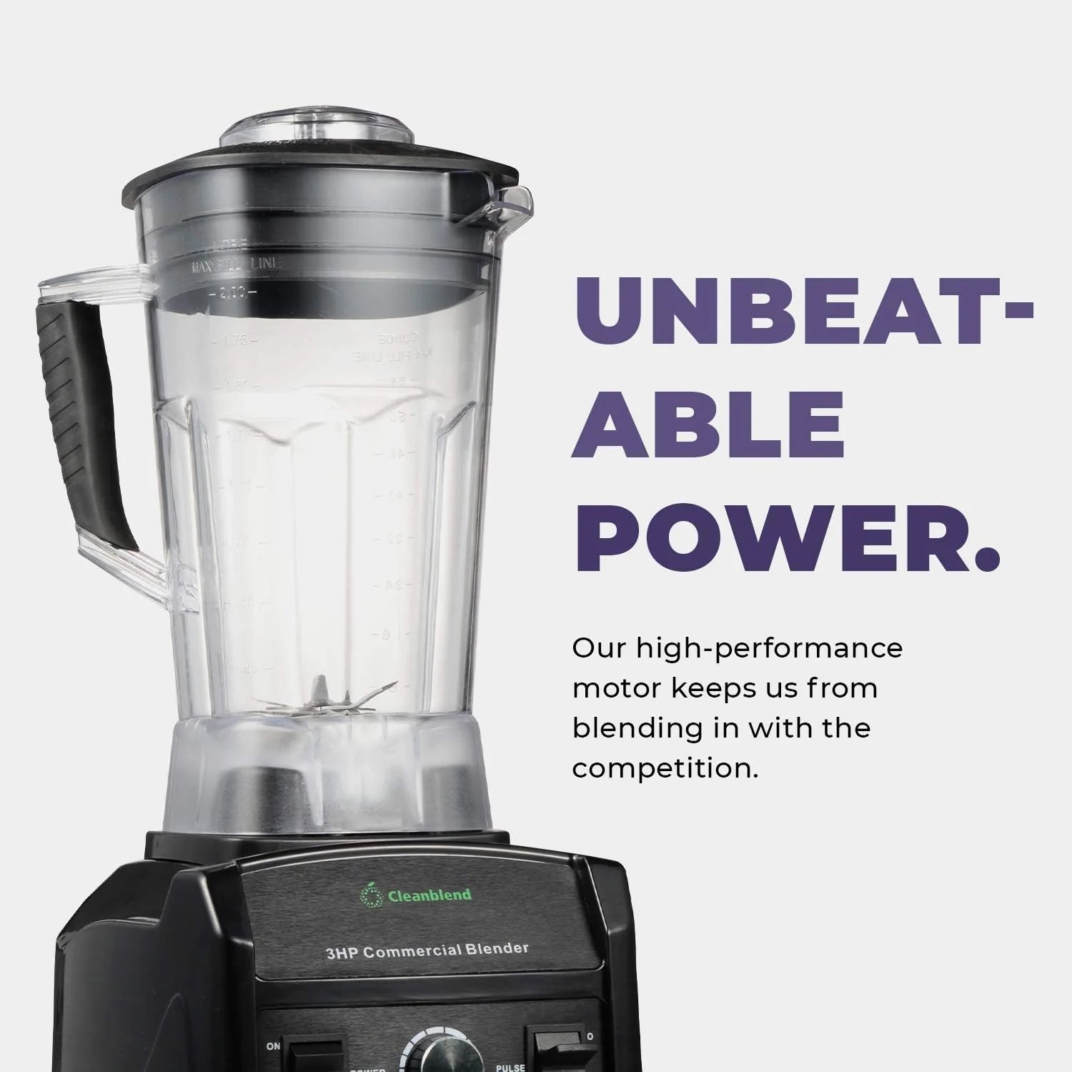 Cleanblend Commercial Blender with 5-Year Full Warranty Performance Professional Countertop Blender