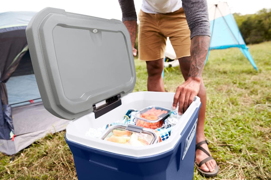 Coleman Insulated Portable Rolling Cooler with Wheels, Leak-Proof Outdoor Hard Cooler, Keeps Ice for Up to 5 Days, 100 Quart
