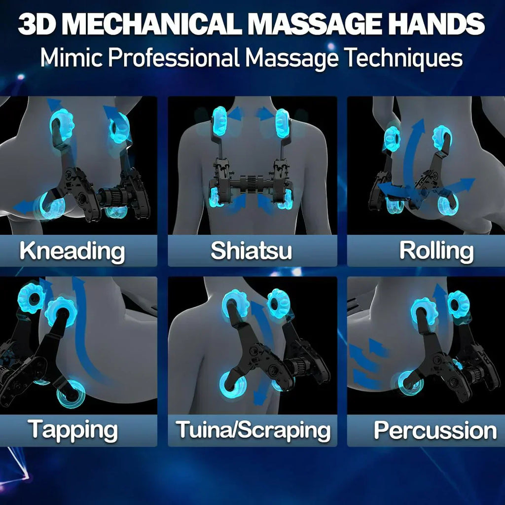 2025 Massage Chair Full Body Zero Gravity SL-Track Shiatsu Massage Recliner Chair with Heat