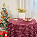 Festliche rote karierte Tischdecke, Weihnachts-Ins-Style-Vintage-Dekoration für fotofertiges Essen