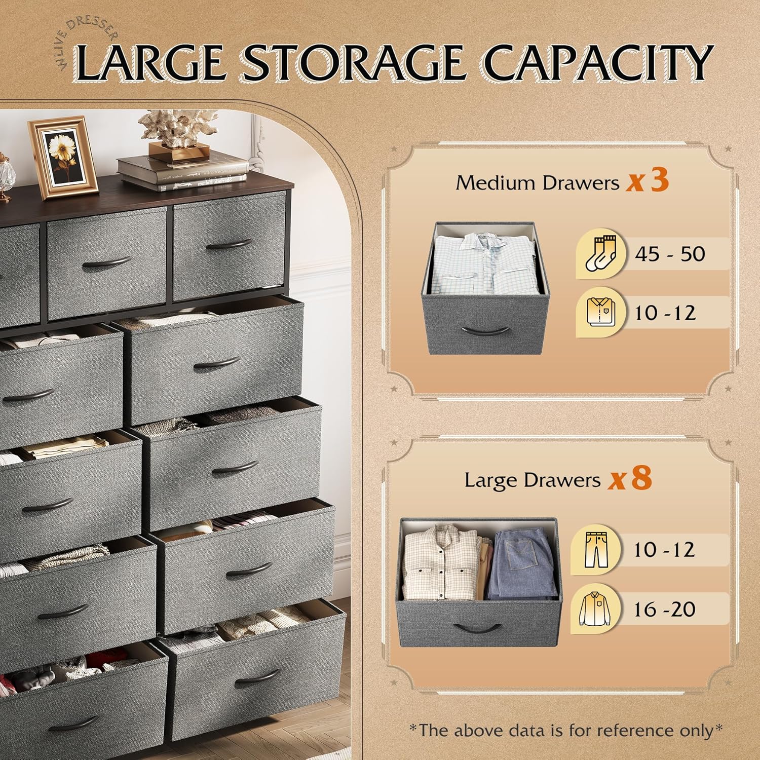Storage Organizer Unit 11 Fabric Bins Storage Drawers Organizer Steel Frame Tall Storage Tower