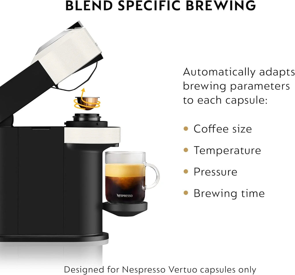 Nespresso Vertuo Next Coffee and Espresso Maker by De'Longhi, White