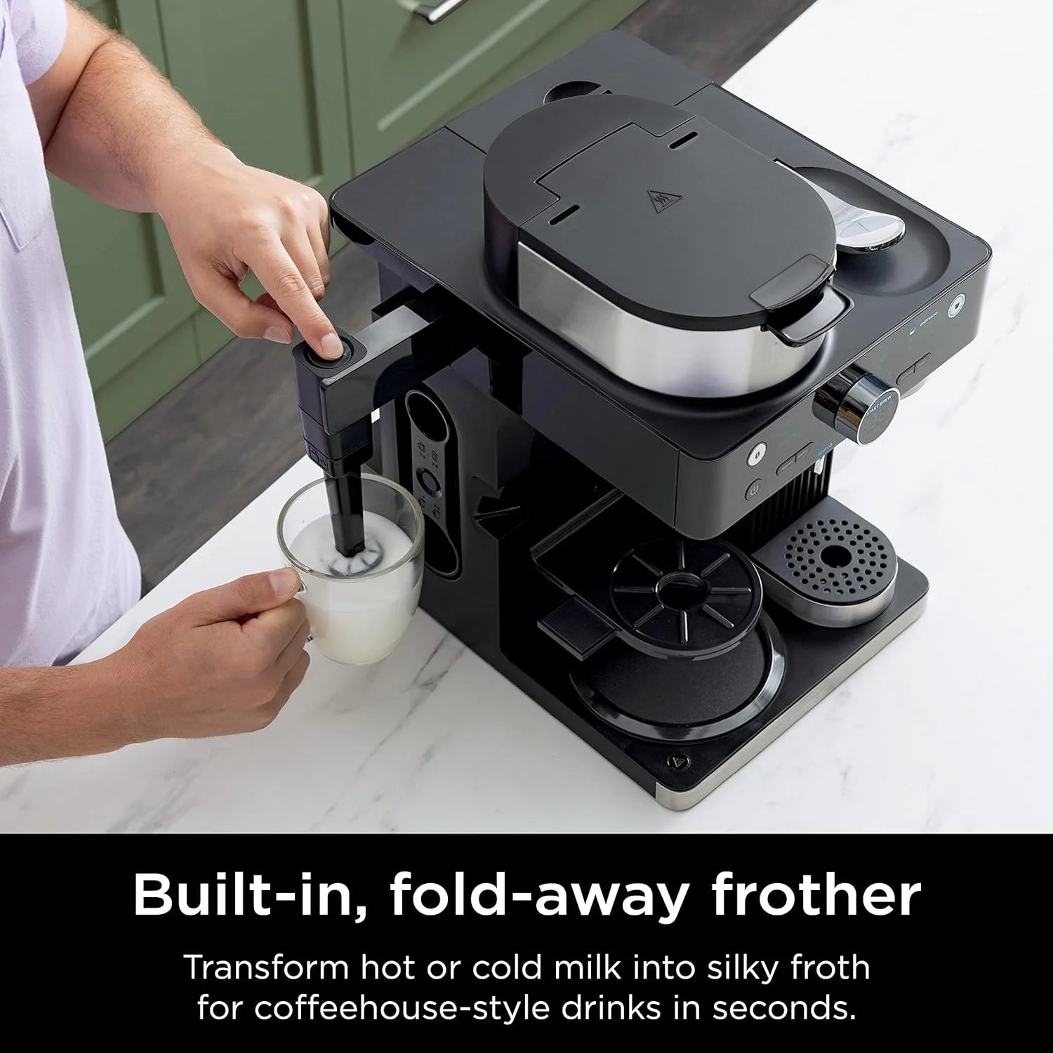 Ninja Espresso & Coffee Maker & Barista System 3 Espresso Brew Styles Single-Serve Coffee