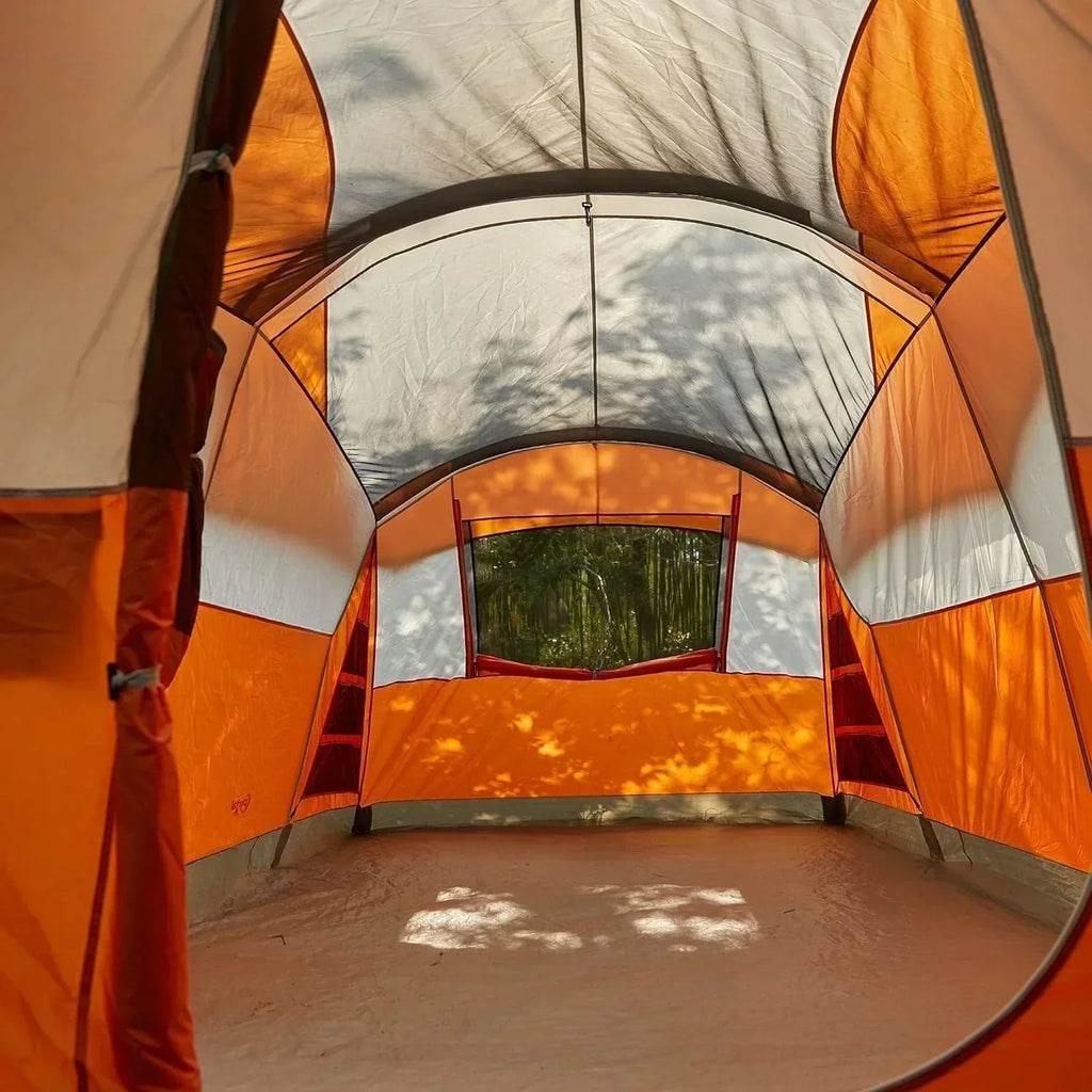 PORTAL 6/8/10 Person Family Camping Tent with Screen Room Water Resistant Big Tunnel Tent