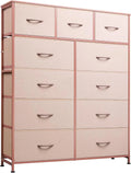 Storage Organizer Unit 11 Fabric Bins Storage Drawers Organizer Steel Frame Tall Storage Tower