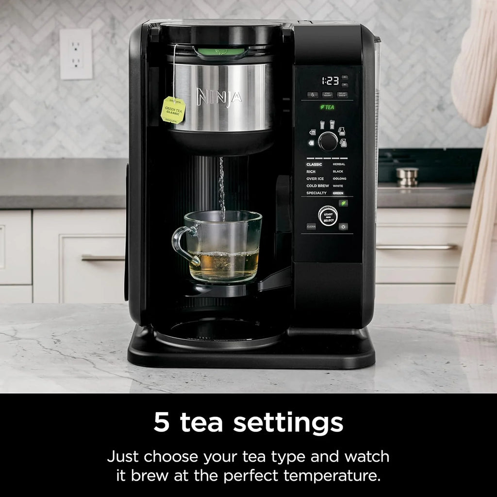 Ninja Hot and Cold Brewing System, Tea and Coffee Maker with Auto-iQ, 50 oz Thermos, and Frother