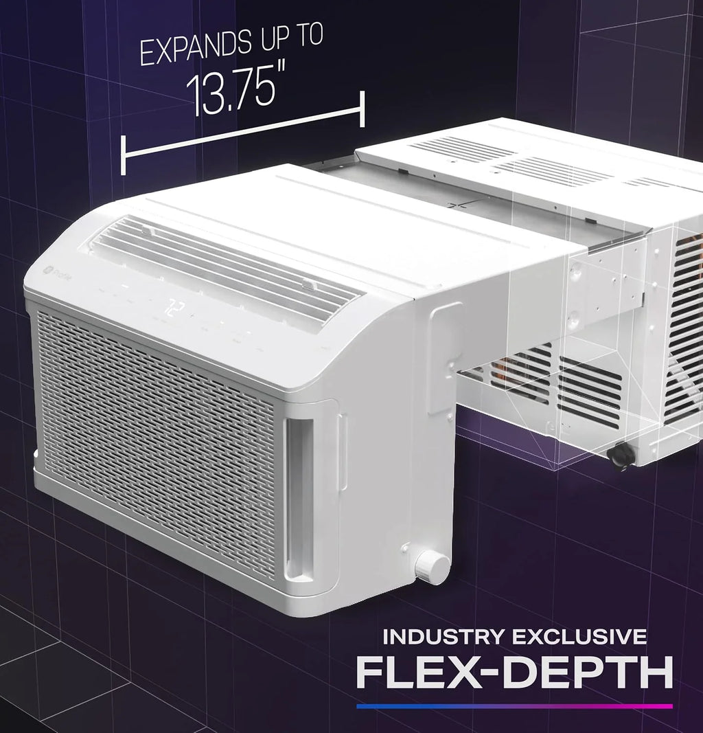 PHNT10CC Clearview Air Conditioner 10,300, Inverter Technology, Ultra Quiet, Medium Rooms up to 450 Sq. FT, Full Window View with Easy Installation, Energy-Efficient Cooling, 10300 BTU, White