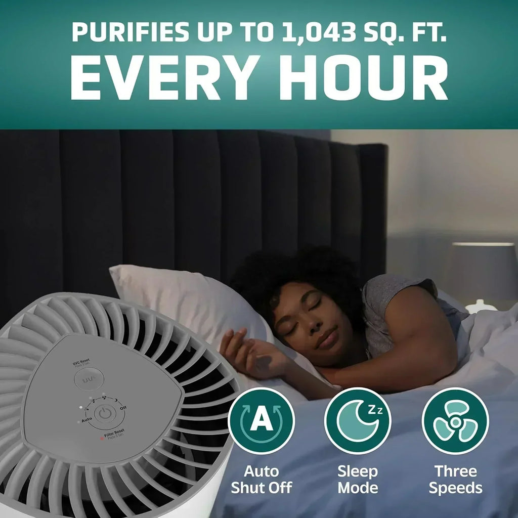 Air Purifier for Home for Wildfire Smoke Pets Pollen Odor Large Rooms Up To 1043 Sq. Ft