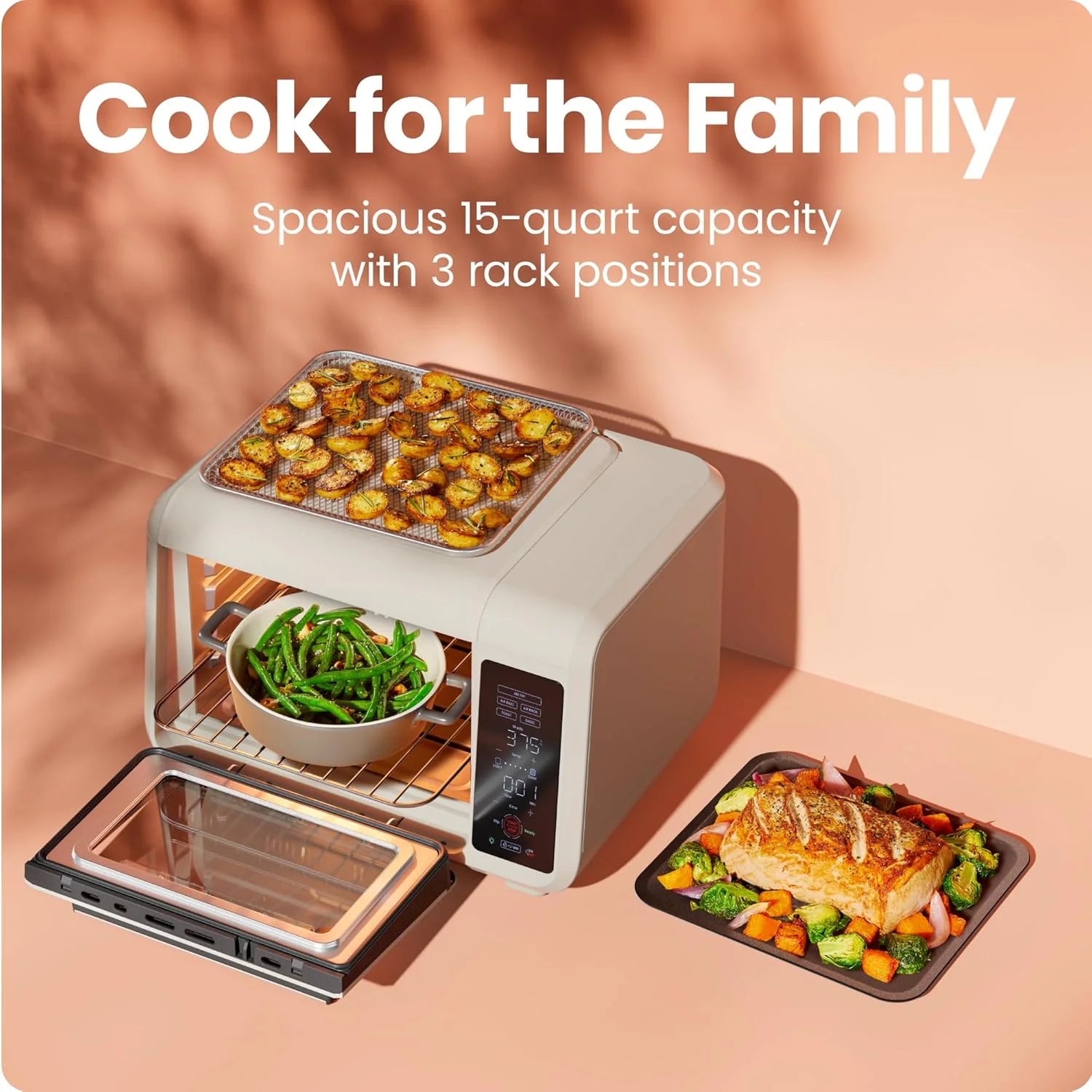 Chefman Air Fryer Toaster Oven Combo 15 Qt. Countertop Oven for Quick & Healthy Meals
