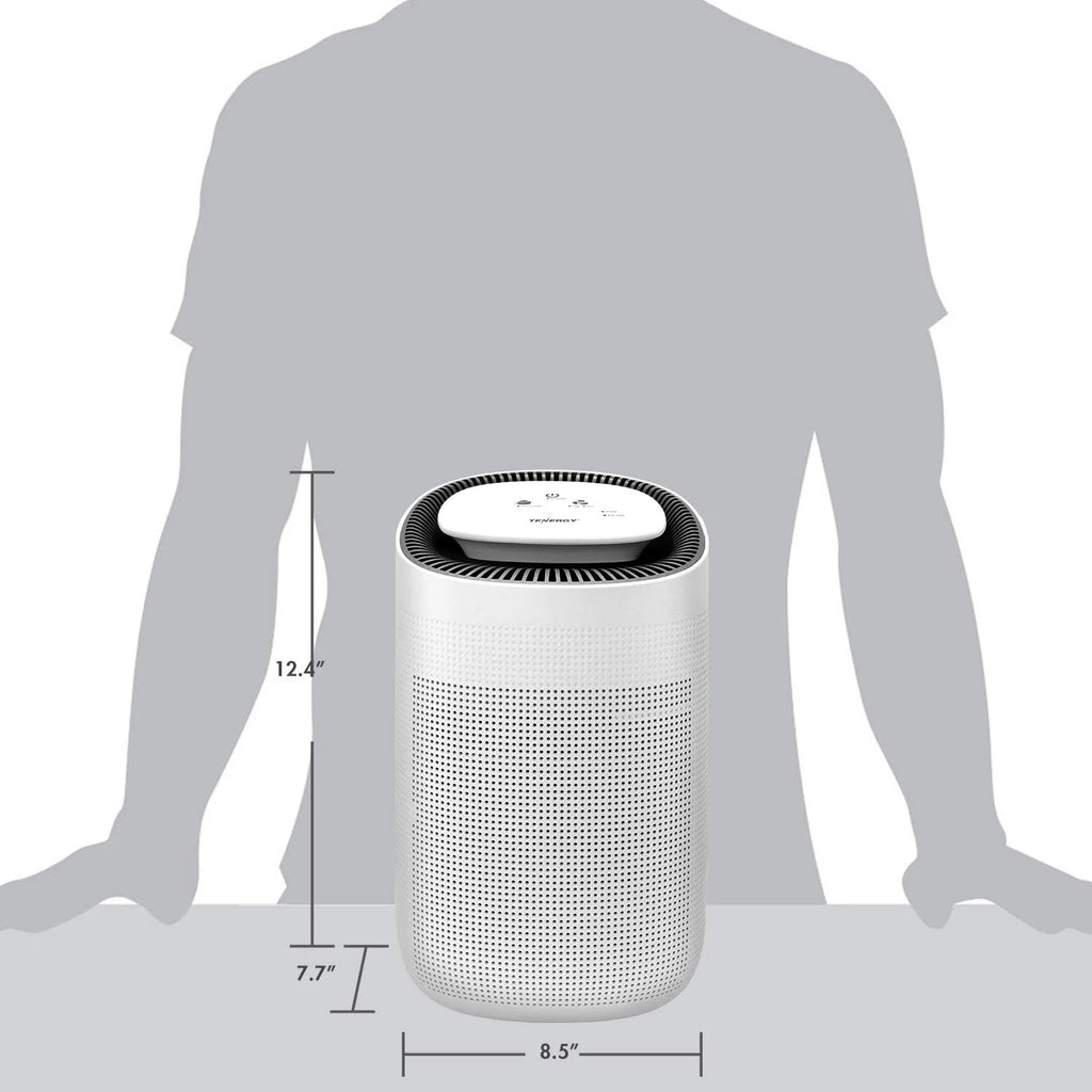 Sorbi 1000ml Air Dehumidifier w/Purifying Function, True HEPA Filter, Auto Shutoff, Touch Control Adjustable Air Speed, Ultra-Quiet, Ideal for Closets & Bathrooms
