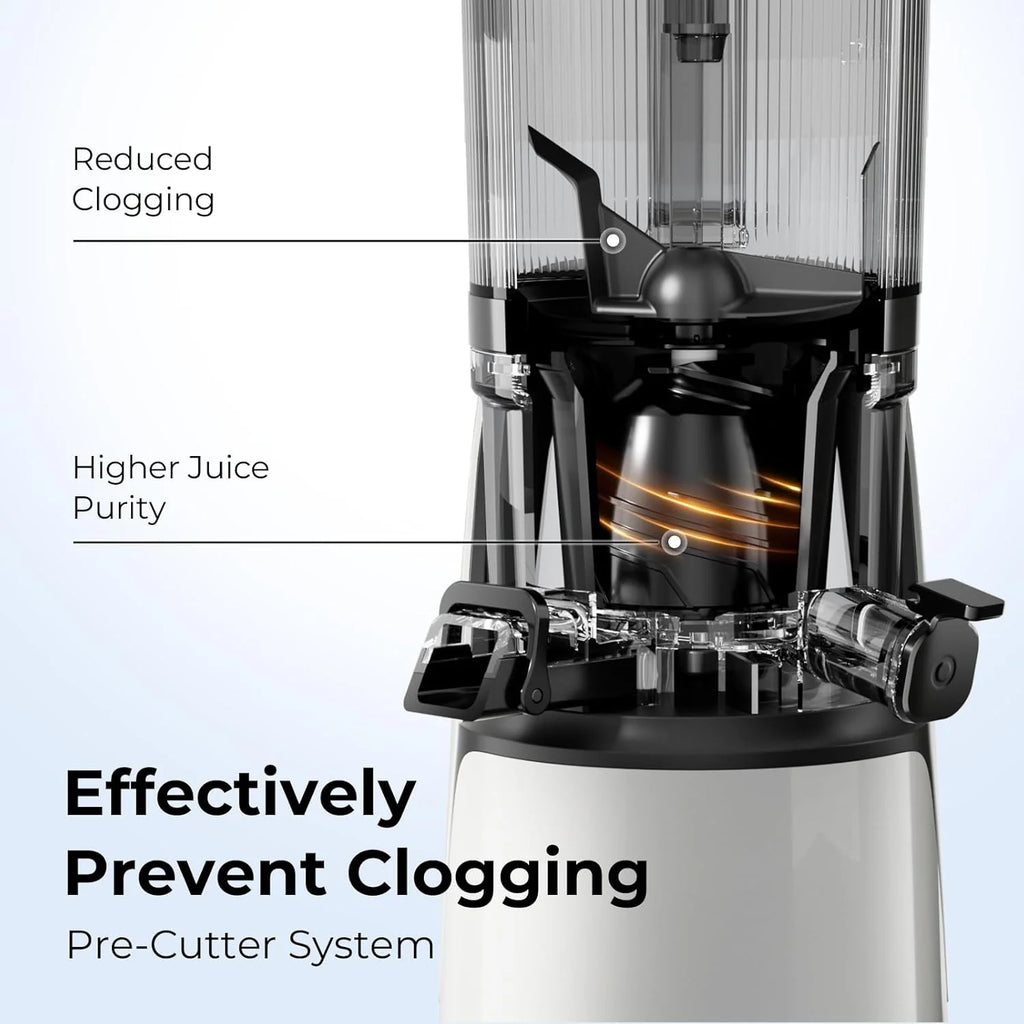 EanOruus Juicer Machines, 3 in 1 Cold Press Juicer with Extra Large Chute 100 oz Large Capacity