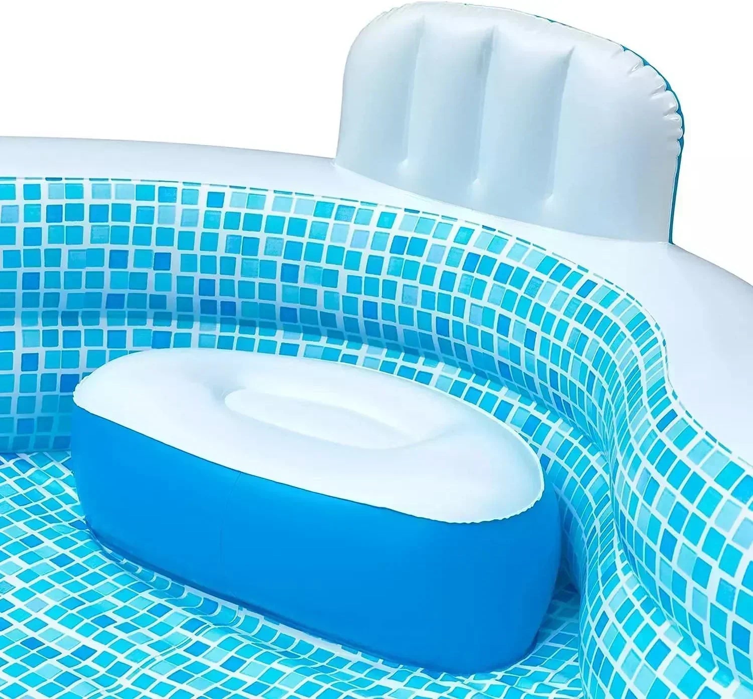 Member's Mark Elegant Family Pool 10 Feet Long 2 Inflatable Seats with Backrests