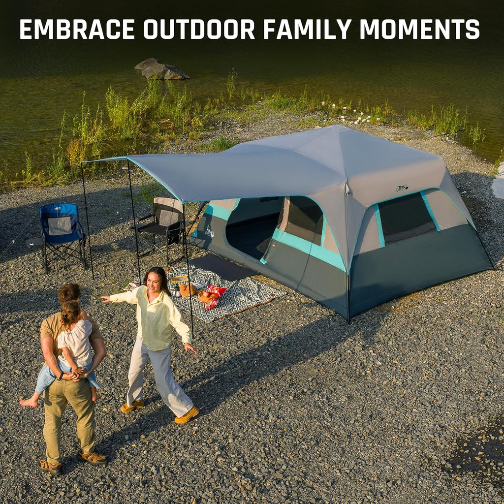 Quick-opening tent family camping tent pop-up camping tent large waterproof tent