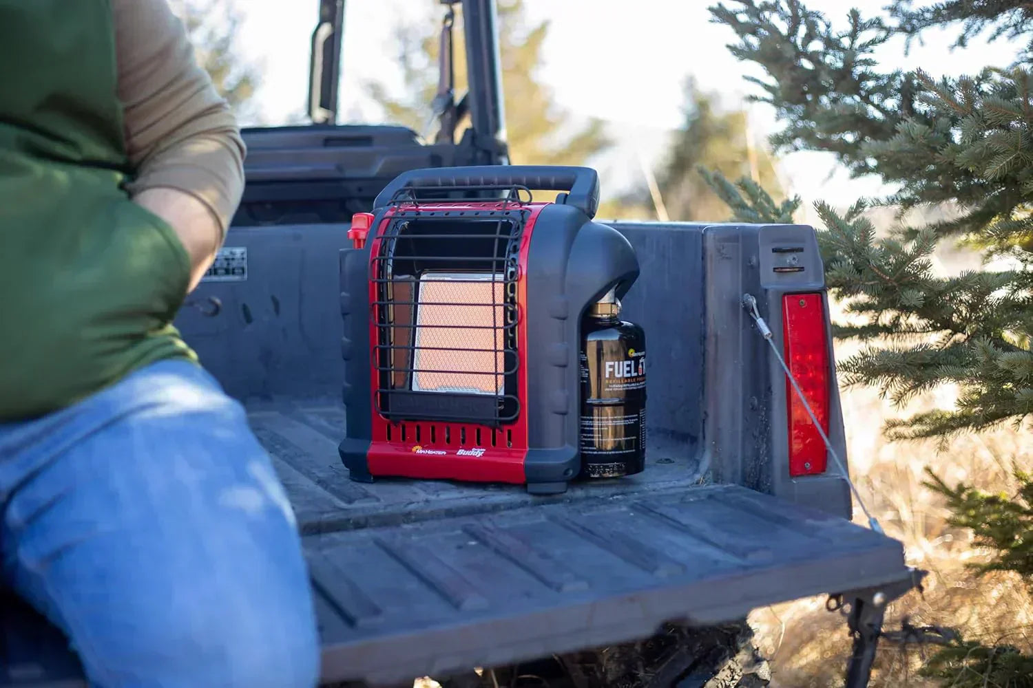 Portable Propane Radiant Heater 4000-9000 BTU for campers workshops patios and more