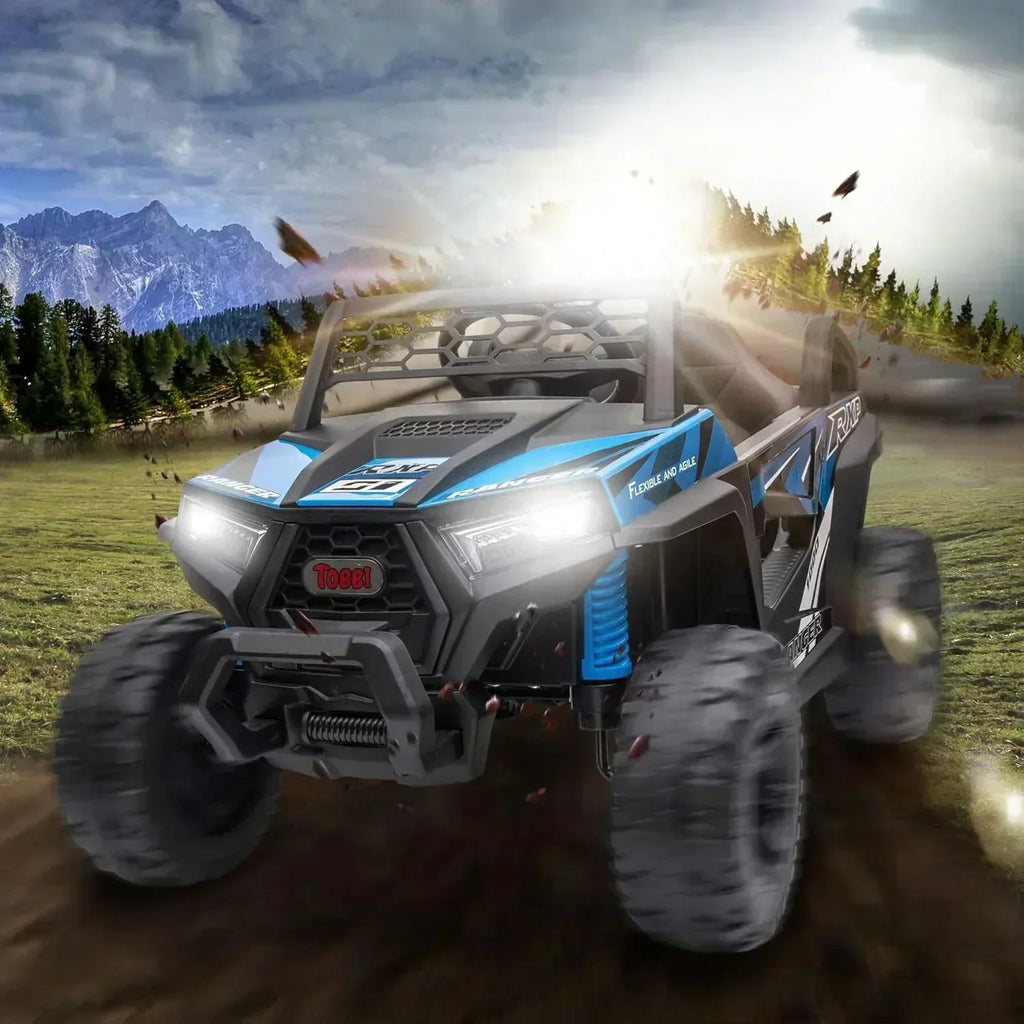 TOBBI 12V Kids Ride on Car Electric Off-Road UTV Truck with Diverse Functions Double Open Doors
